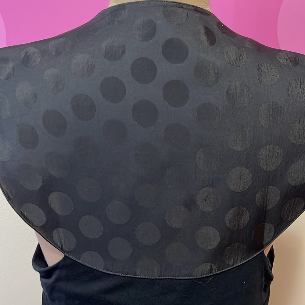 Givenchy Black Draped Jersey Grommet Blouse - Picture 8 of 14